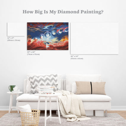 Cartoon Diamond Painting,6 Pack Diamond Art ,5d Diamond Painting Anime,perfect  For Home Wall Decoration 12x16 Inch
