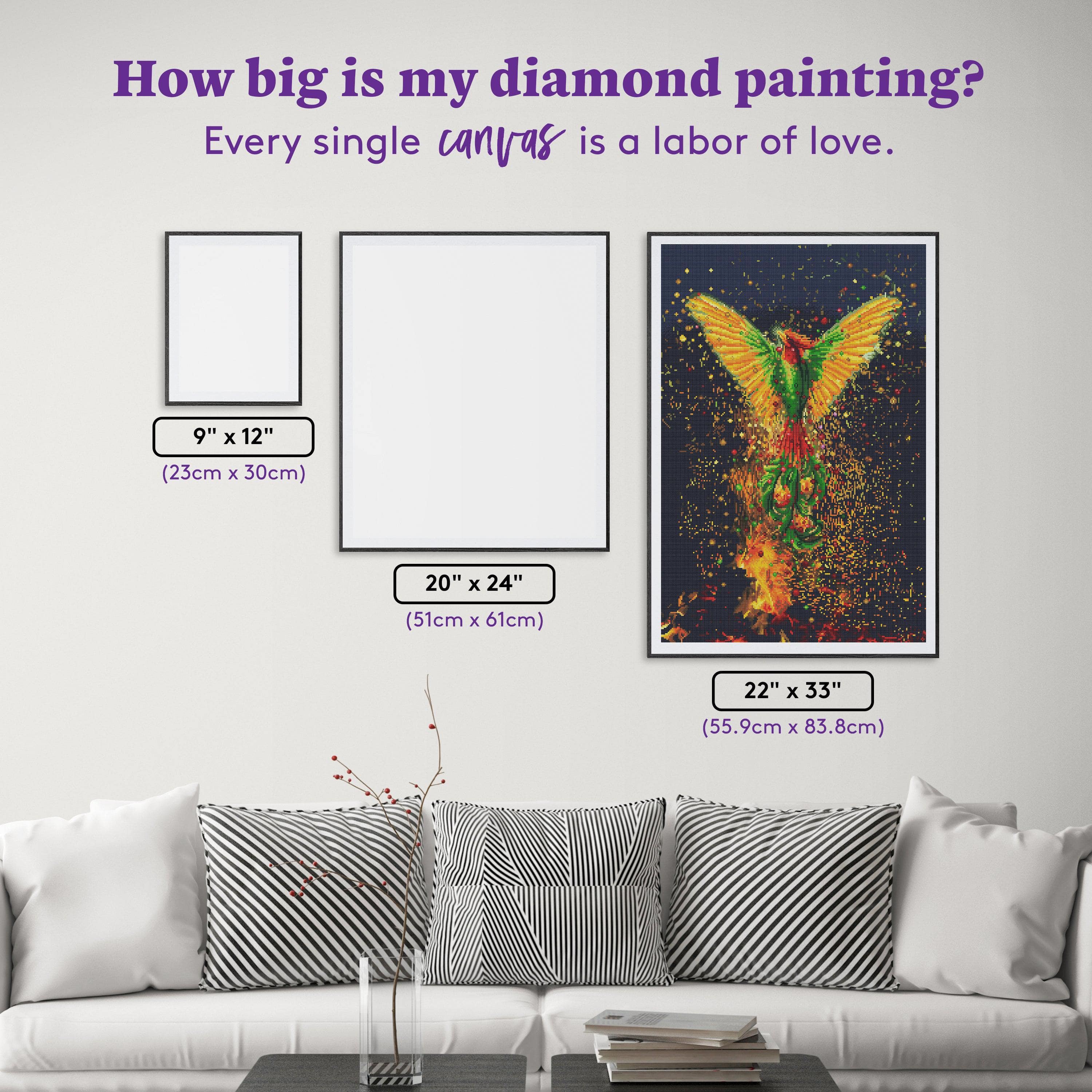 Rising Phoenix Diamond Painting Kit with Free Shipping – 5D