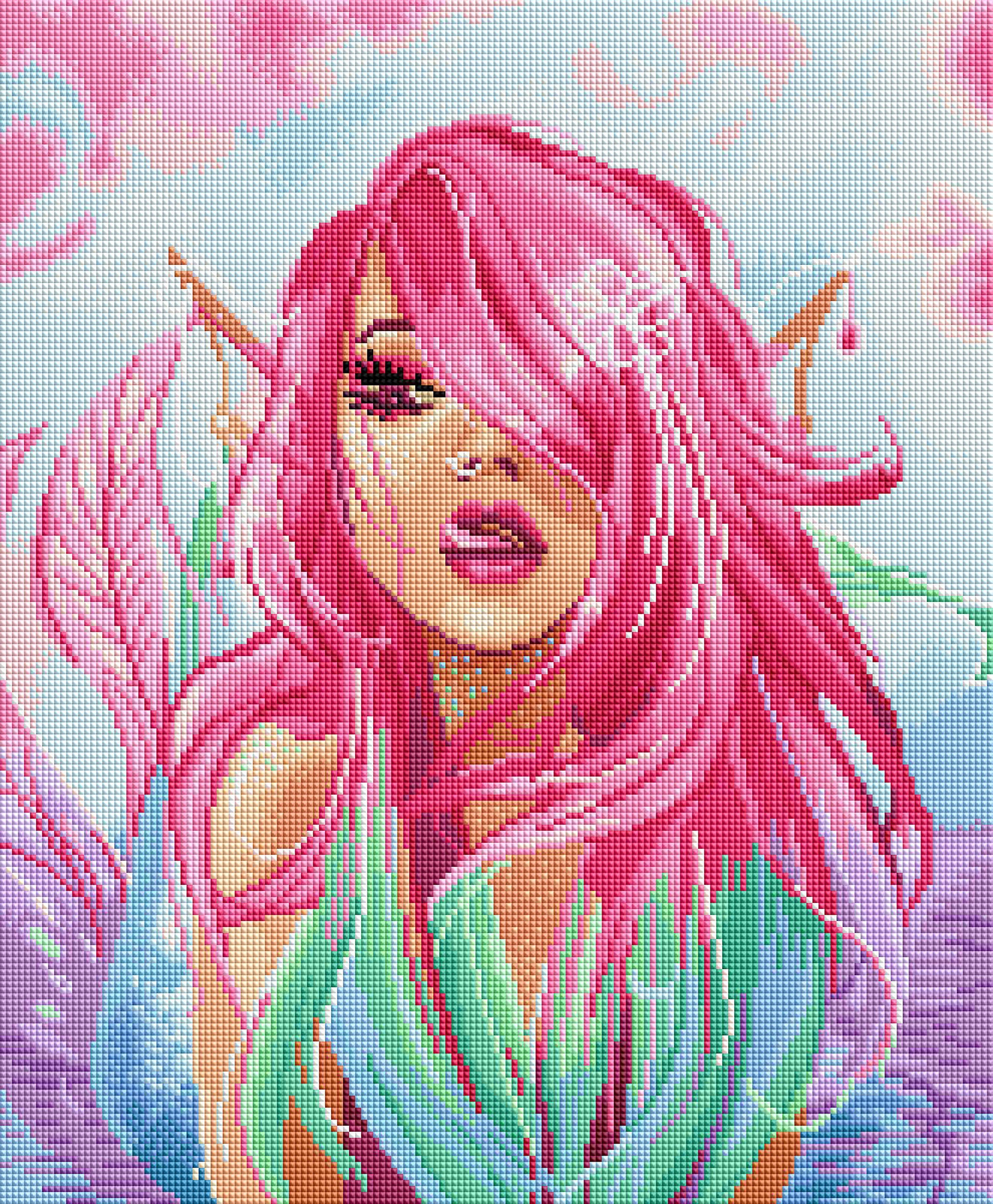 Diamond art club pink on sale mermaid