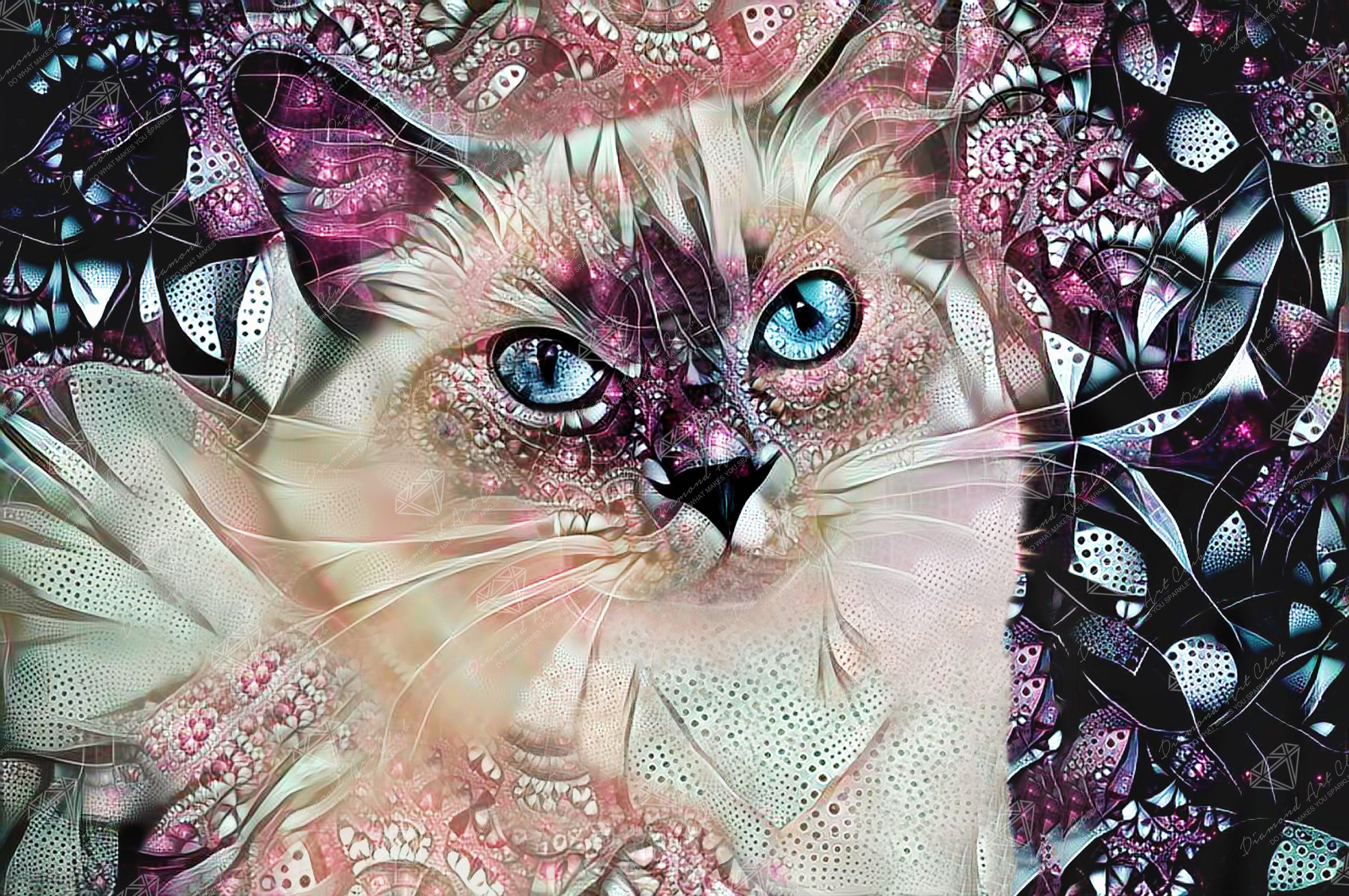 DIAMOND DOTZ® Thoughtful Cat Special Edition Diamond Painting Kit 