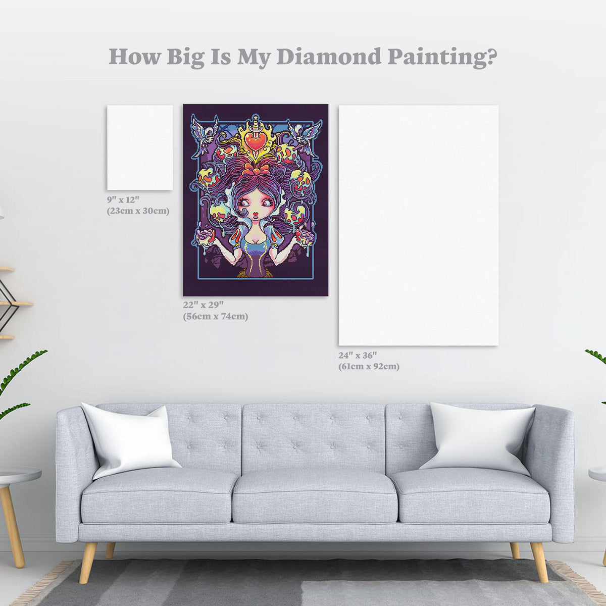 Diamond Painting Poisoned 22" x 29″ (56cm x 74cm) / Round with 31 Colors including 2 ABs / 52,337