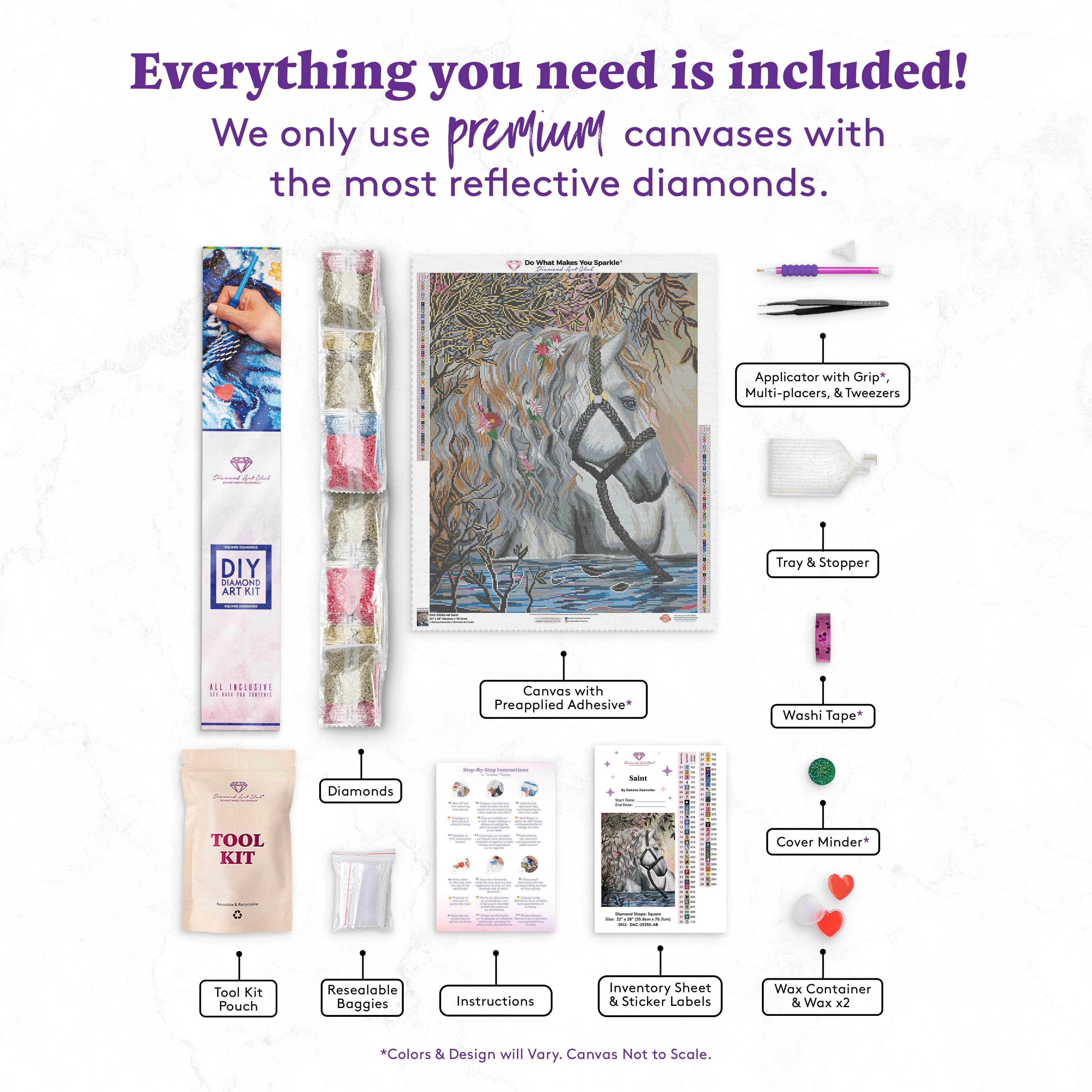 Diamond Art Club DIY Fantasy Cards (3-pack) Diamond Painting Kit