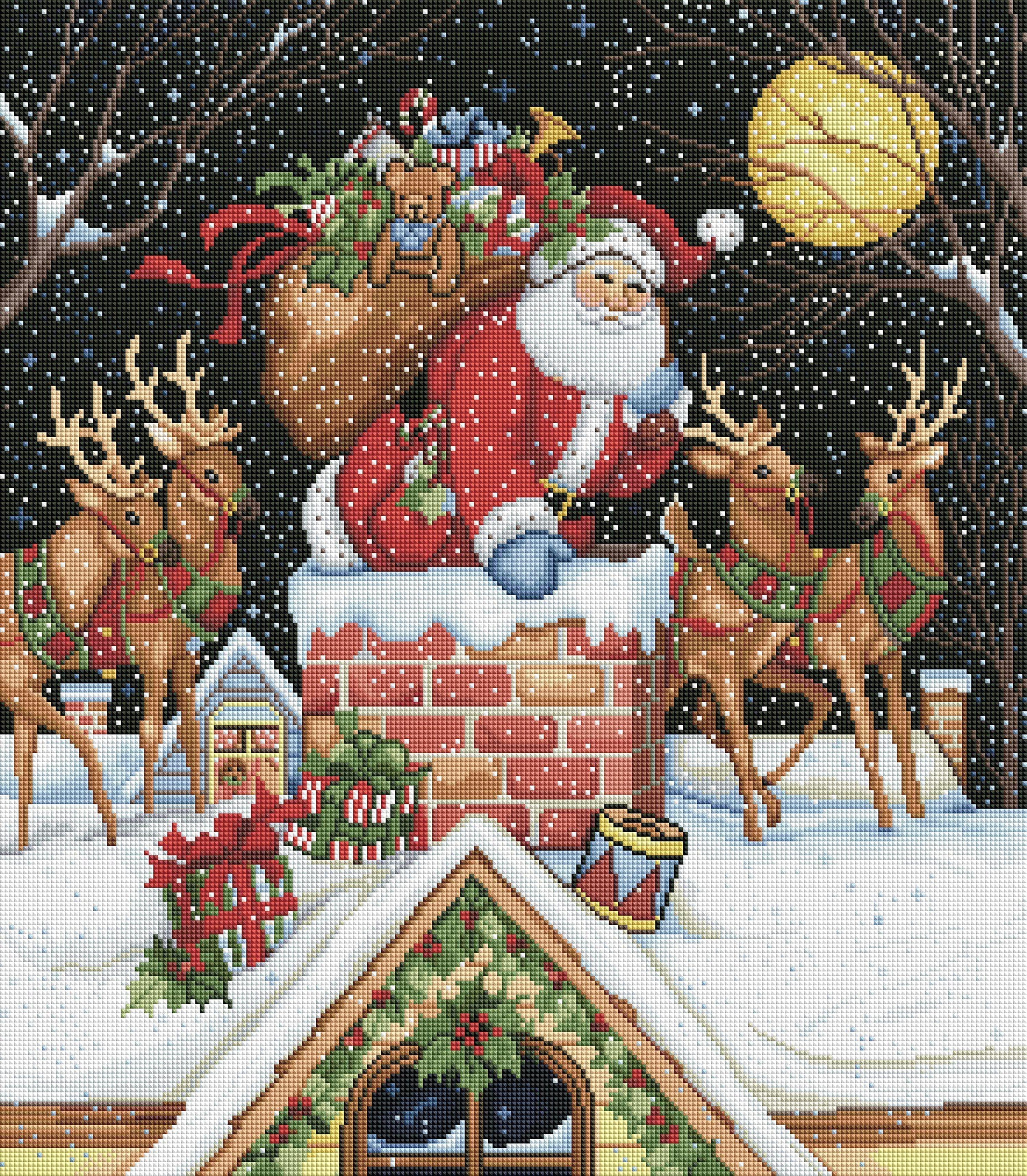 Santa and the tree Diamond art club - Arts & Crafts