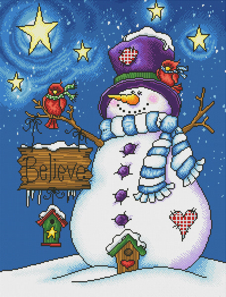 Snowman Believe – Diamond Art Club