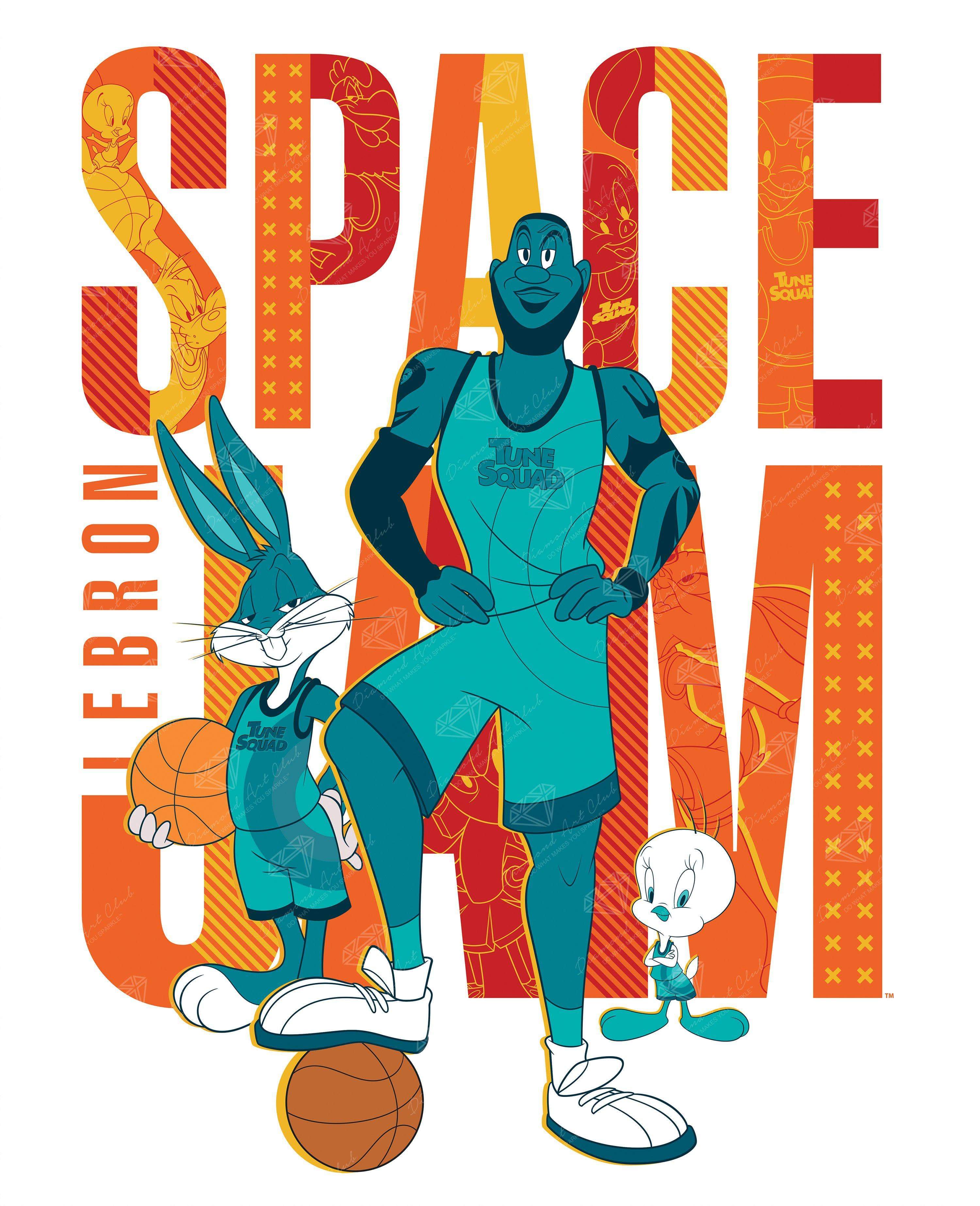 Space Jam Tune Squad Minimalist Print Poster Space Jam Tune 