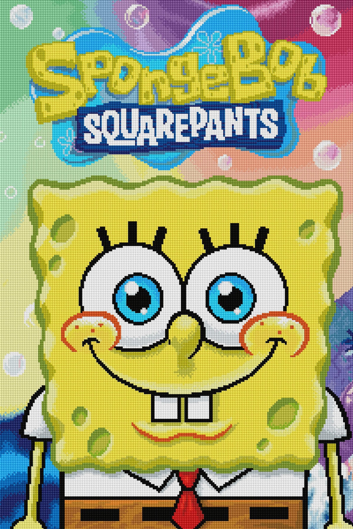 Diamond Painting SpongeBob SquarePants 20" x 30″ (51cm x 76cm) / Square with 58 Colors including 4 ABs / 60,500