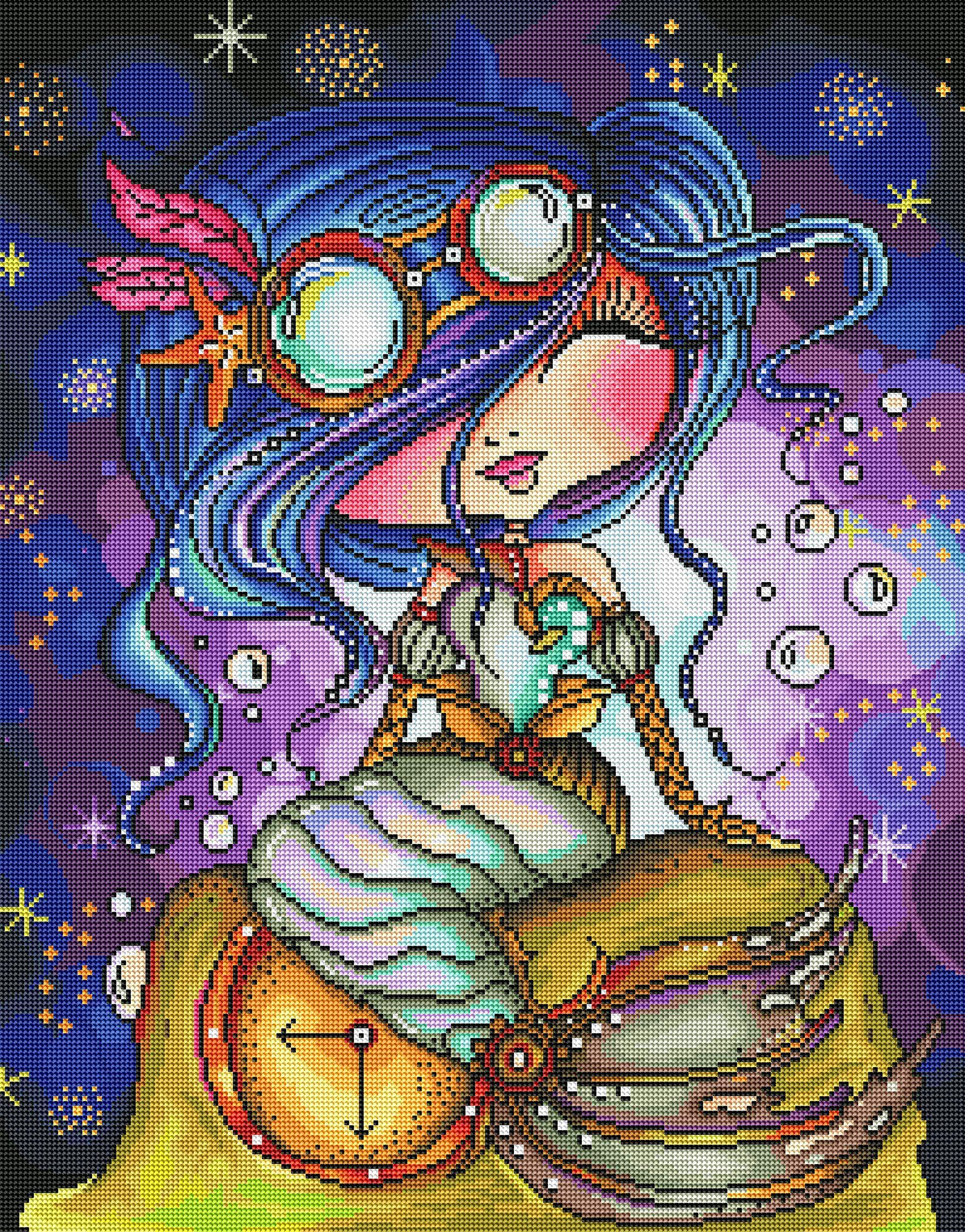 Diamond Art Club Steampunk Mermaid good