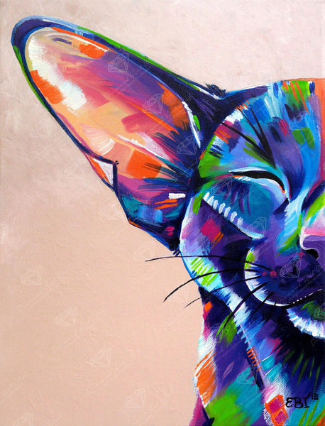 Post Review of Abstract Cat by Diamond Art Club, Art by Eve Izzett 
