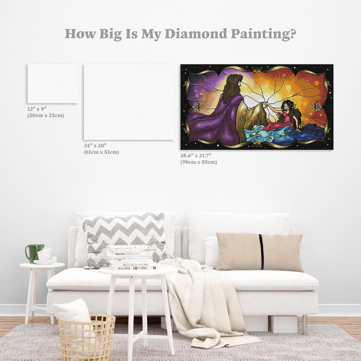 Diamond Painting Talitha Koum 21.7" x 38.6" (55cm x 98cm) / Round With 46 Colors including 1 AB / 45,360