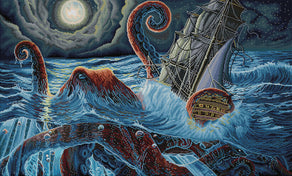 Diamond Painting The Kraken #2 42.5" x 25.6" (108cm x 65cm) / Square With 52 Colors Including 3 ABs / 113,013