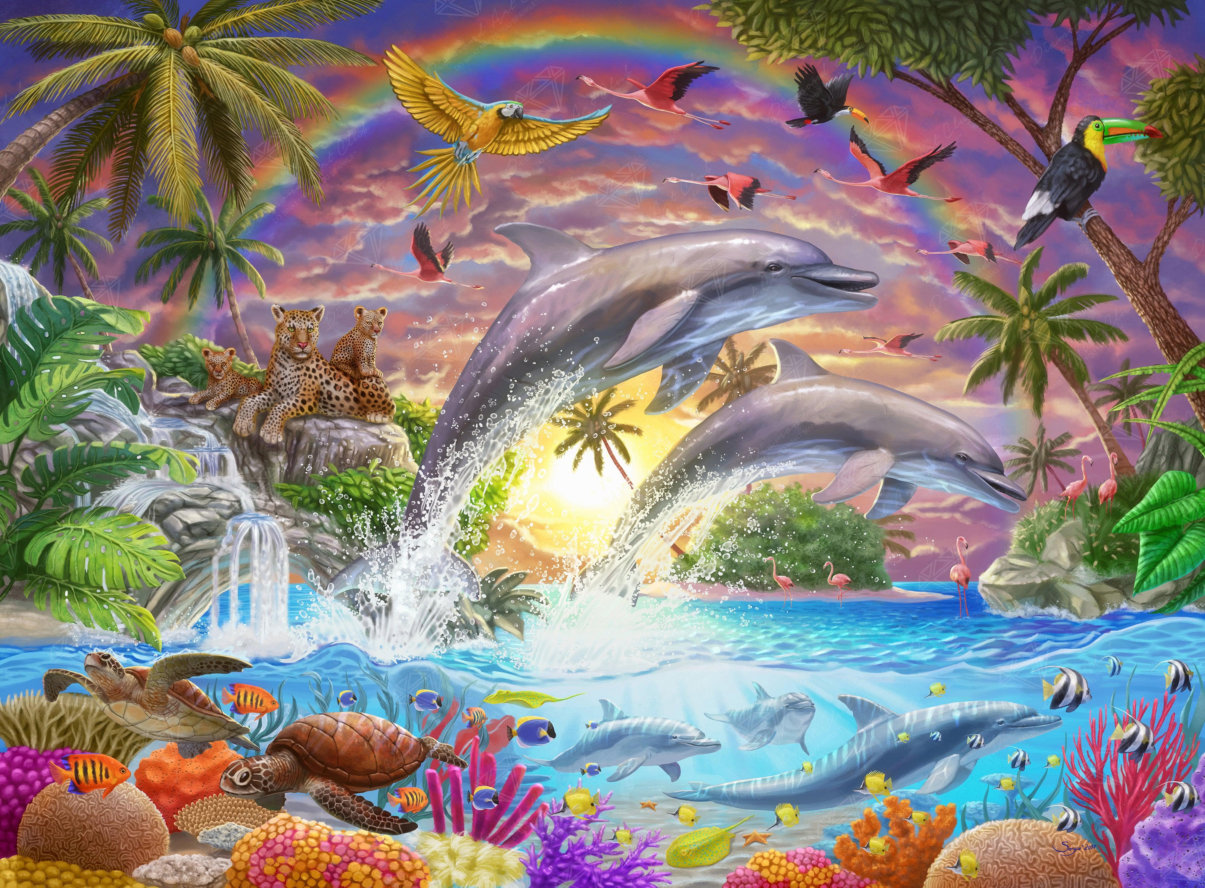 Tropical Dolphins – Diamond Art Club