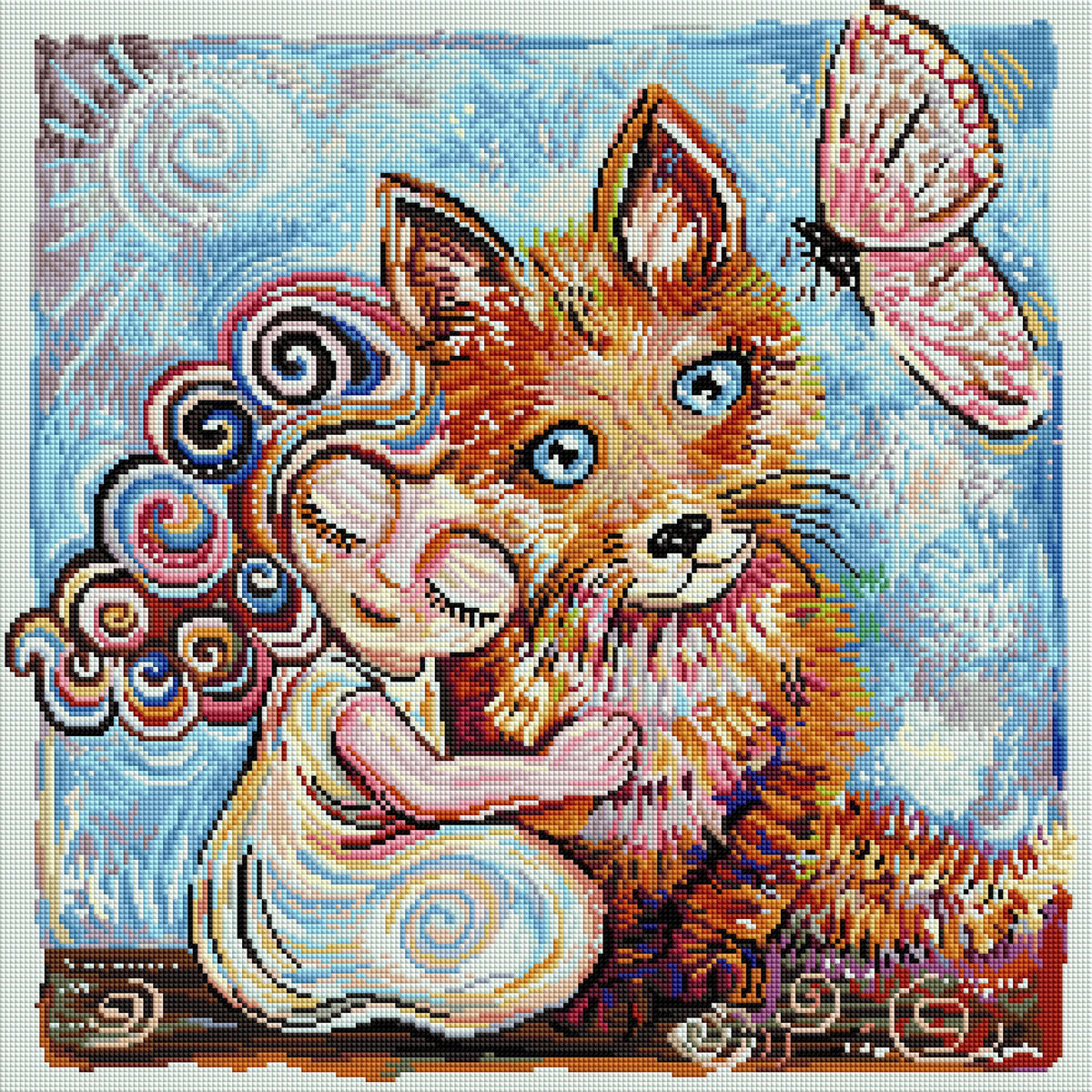 Diamond Painting Trust Through Vulnerability 22" x 22" (56cm x 56cm) / Square with 45 Colors including 4 ABs / 48,841