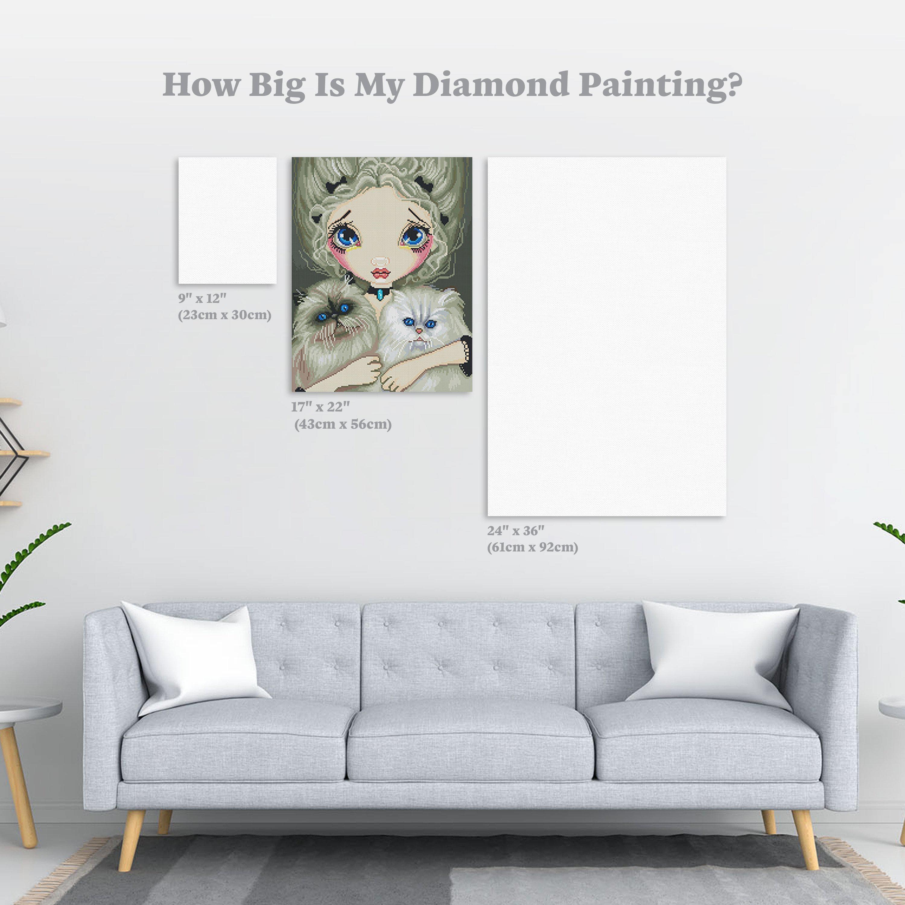 Diamond art club Two hot Fluffy Kitties by JBG