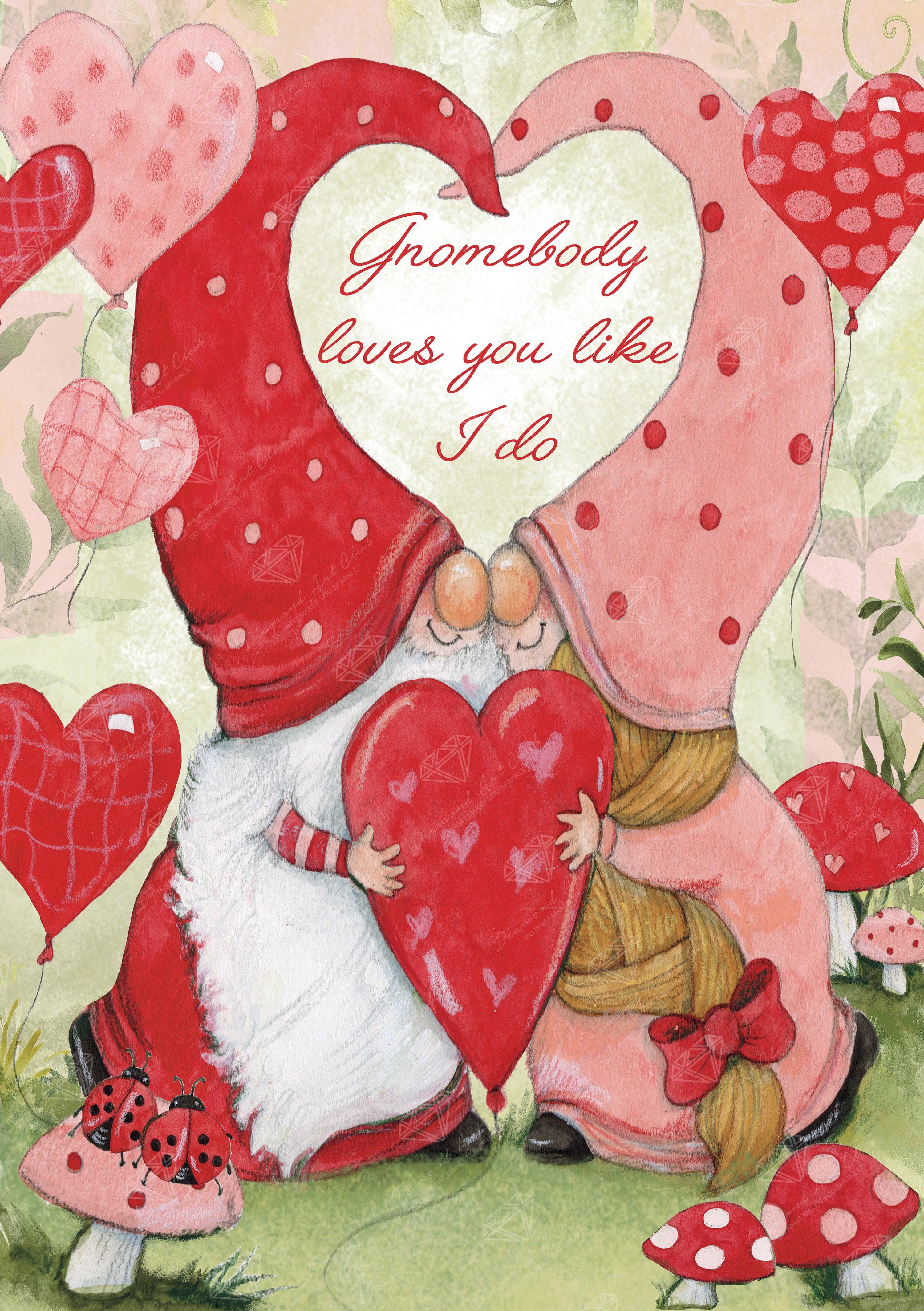 Two Gnomes Valentine - Diamond Painting 