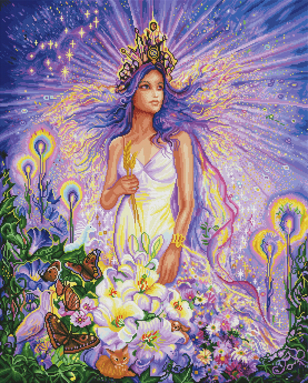 Diamond Painting Virgo 27.6" x 34.2″ (70cm x 87cm) / Square with 55 Colors including 3 ABs / 95,559