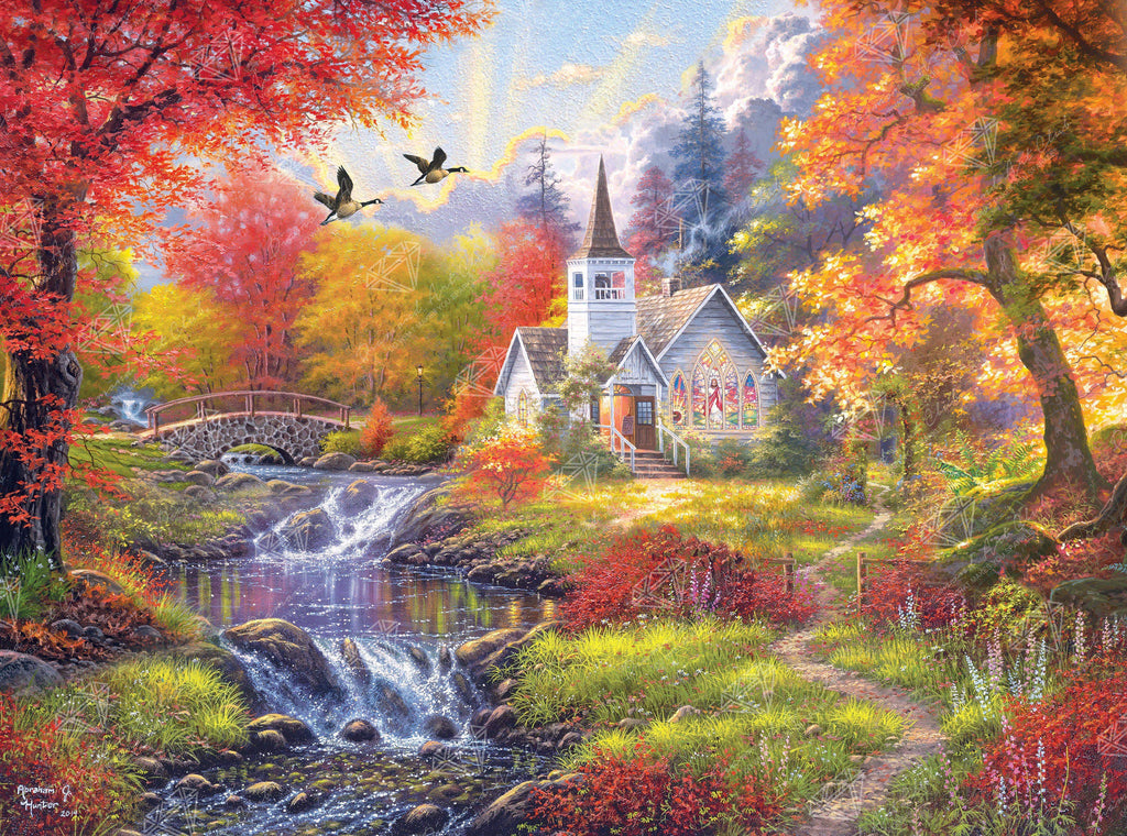 Diamond Art Club - Woodland Church by Abraham Hunter popular (discontinued)