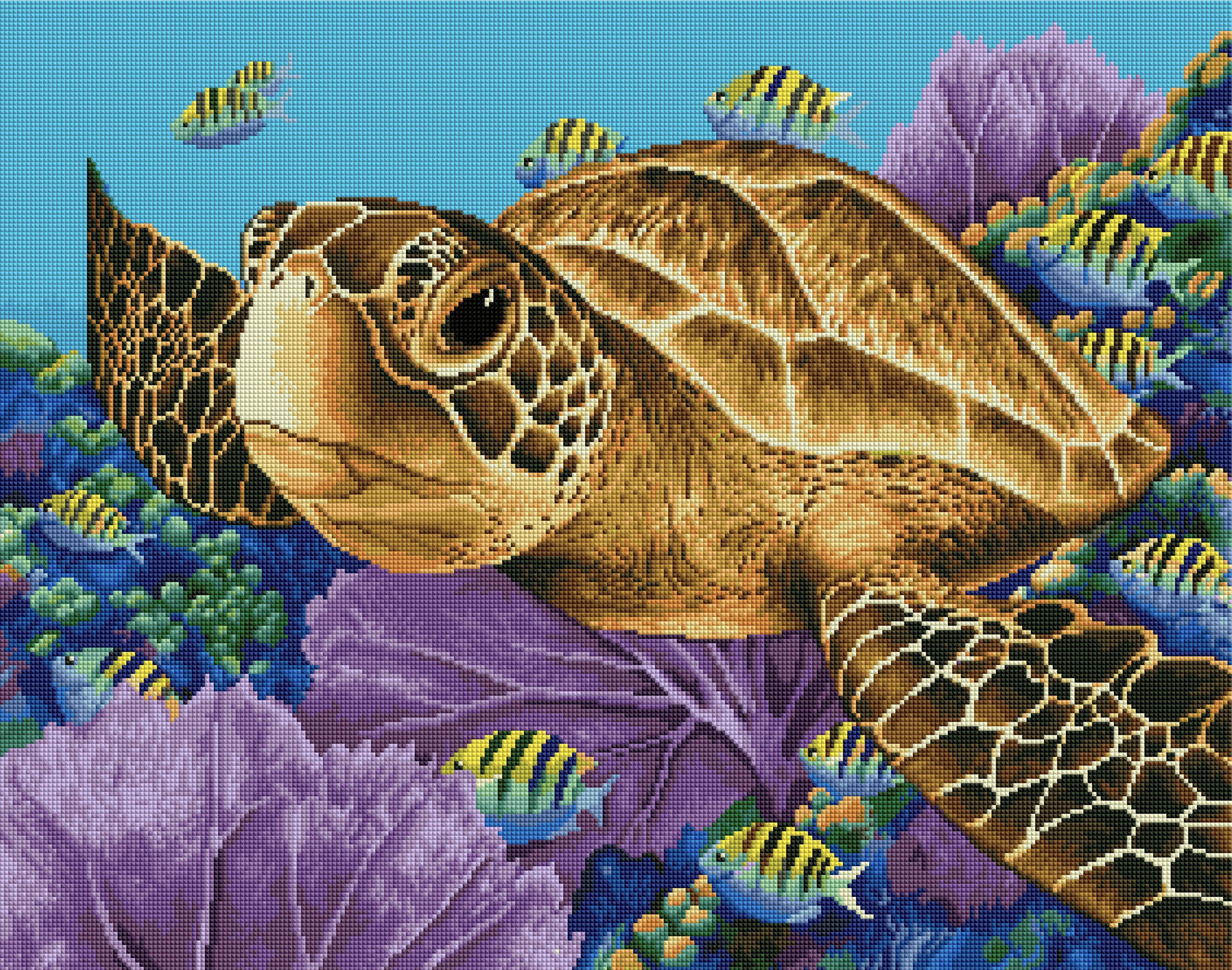 Seaside Haven - Turtle Diamond Painting Kit - YLJ Art - YLJ Art